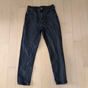 American Eagle Washed Black Strigid Straight Leg Jeans